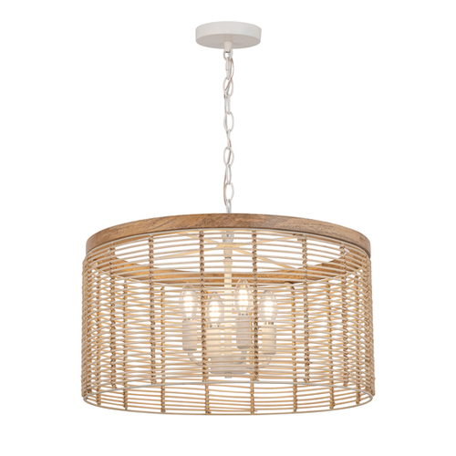Vannerie 20-Inch Pendant in Ecru by Maxim Lighting