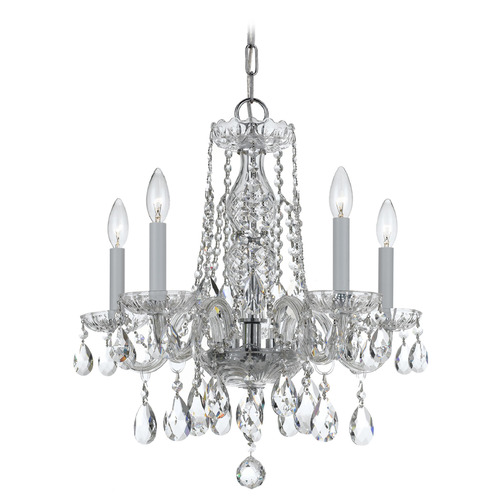 Crystorama Lighting Traditional Crystal Polished Chrome Crystal Chandelier