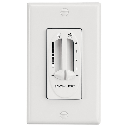 Dual Slide Control for Fan & Light in White by Kichler Lighting