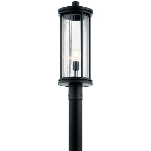 Kichler Lighting Barras 23.25-Inch Black Post Light by Kichler Lighting 59025BK