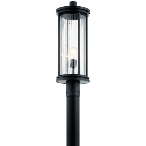 Barras 23.25-Inch Black Post Light by Kichler Lighting