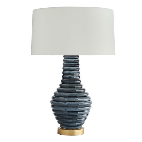 Bartoli Table Lamp in Amalfi Porcelain & Gold Wood by Arteriors Home