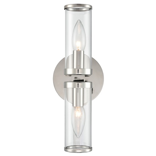 Revolve 12.63-Inch Sconce in Polished Nickel by Alora Lighting