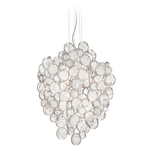 Trento 25-Inch Chandelier in Champagne Silver by Eurofase Lighting