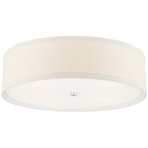 Kate Spade New York Walker Flush Mount in Silver by Visual Comfort Signature