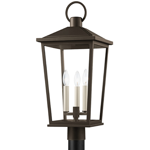 Troy Lighting Soren Textured Bronze & Highlight Post Light