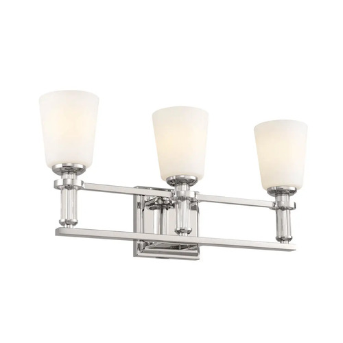 Rosalind 3-Light Vanity Light in Polished Nickel by Kichler Lighting
