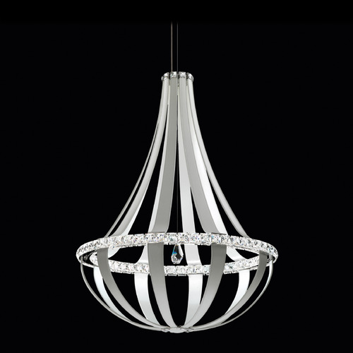 Schonbek Worldwide Lighting Crystal Empire LED White Pass LED Pendant Light