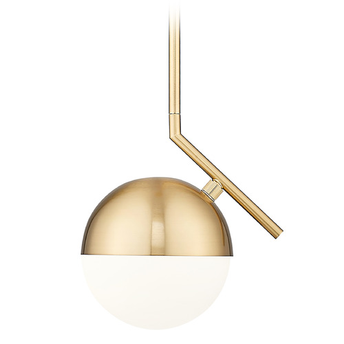 Z-Lite Realm Sphere Modern Gold Mini-Pendant Light with Globe Shade