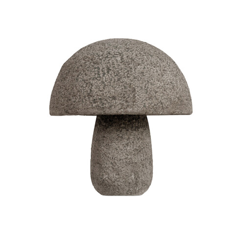 Large Granite Mushroom in Textured Brown by Currey & Company