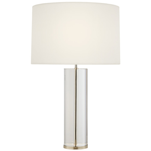 Lineham Cordless Crystal Polished Nickel Accent Lamp
