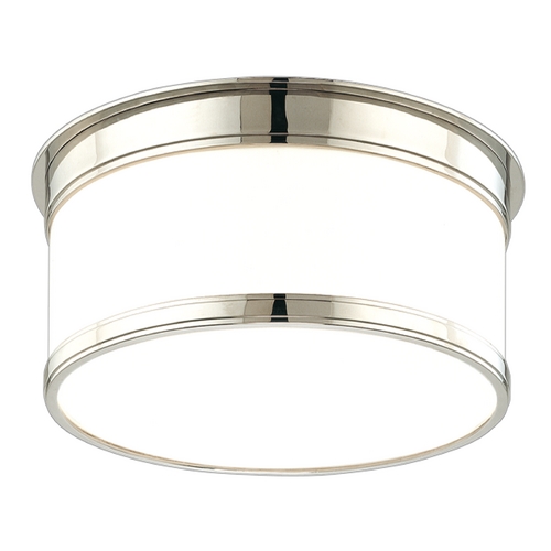 Geneva Flush Mount in Polished Nickel by Hudson Valley Lighting