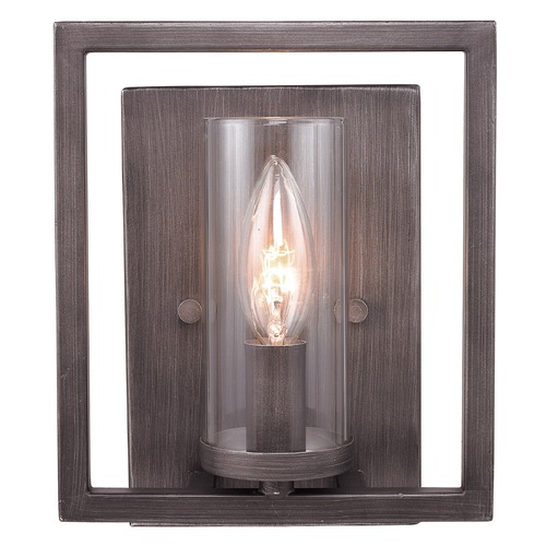 Golden Lighting Marco Gunmetal Bronze Sconce by Golden Lighting 6068-1W GMT