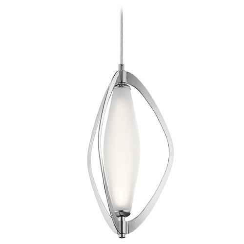 Elan Lighting Kivik 11.75-Inch Chrome LED Pendant by Elan Lighting 83872