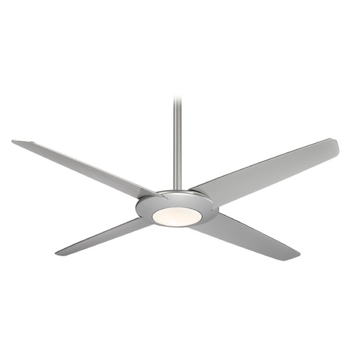 Minka Aire Pancake XL 62-Inch LED Fan in Silver by Minka Aire F739L-SL