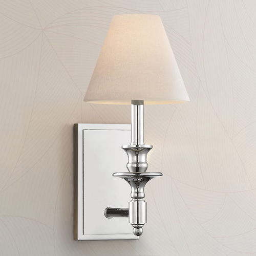 Washburn Polished Nickel Sconce by Savoy House