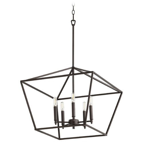 Quorum Lighting Gabriel Oiled Bronze Pendant by Quorum Lighting 644-5-86