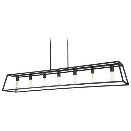 Candor Rusty Black Chandelier by Matteo Lighting