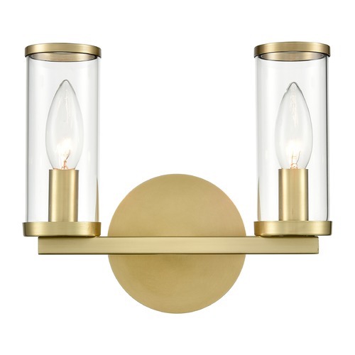 Alora Lighting Revolve Natural Brass Bathroom Light by Alora Lighting WV309022NBCG