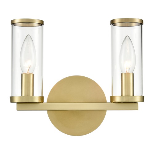 Revolve Natural Brass Bathroom Light by Alora Lighting
