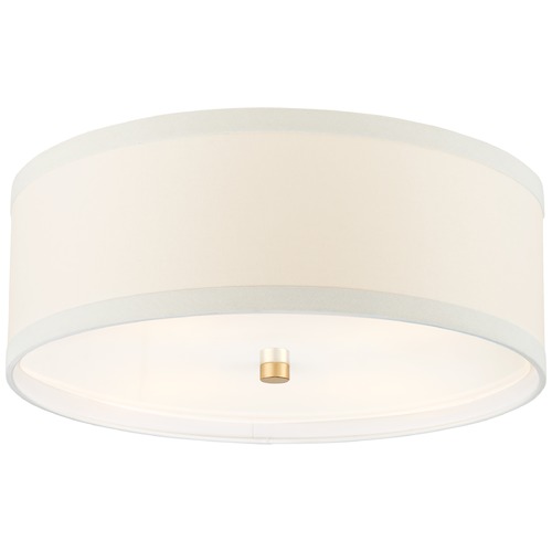 Visual Comfort Signature Collection Kate Spade New York Walker Flush Mount in Gild by Visual Comfort Signature KS4071GL