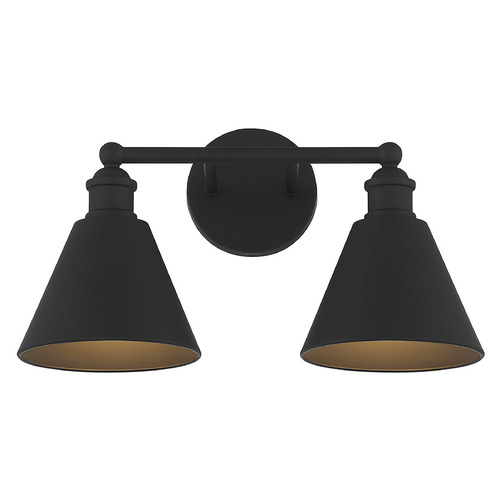 17-Inch Vanity Light in Matte Black by Meridian