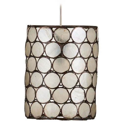 Currey & Company Regatta 1-Light Multi-Drop Pendant in Cupertino Silver