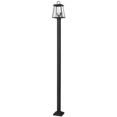 Broughton Black Post Light by Z-Lite