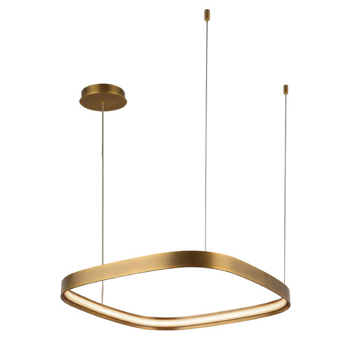 Kuzco Lighting Yukon Vintage Brass LED Pendant Light