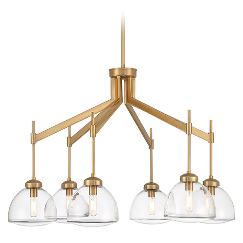 Savoy House Lighting Corbin Warm Brass Chandelier