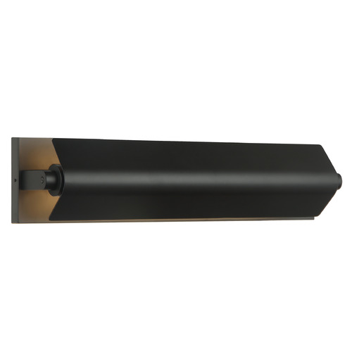 Matteo Lighting Finneas Black LED Vertical Bathroom Light