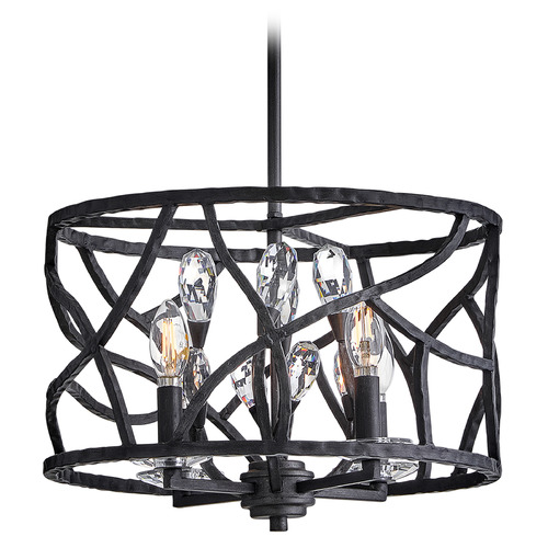 Fredrick Ramond Fredrick Ramond Eve Brushed Graphite LED Pendant Light FR46801BGR