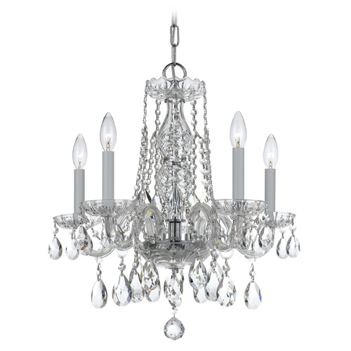 Crystorama Lighting Traditional Crystal Polished Chrome Crystal Chandelier