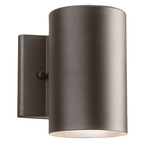 7-Inch LED Cylinder Outdoor Wall Light in Bronze 3000K by Kichler Lighting