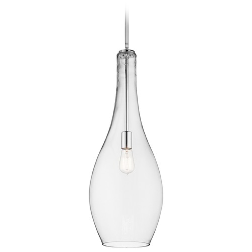 Kichler Lighting Everly 29.50-Inch High Chrome Pendant by Kichler Lighting 42475CHCLR