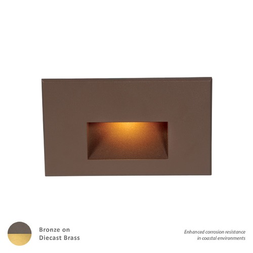 WAC Lighting LED 12V LEDme Horizontal Step & Wall Light by WAC Lighting 4011-AMBBR