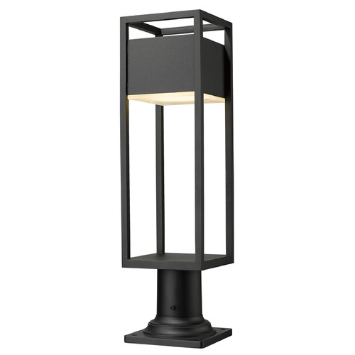 Barwick Black LED Post Light by Z-Lite
