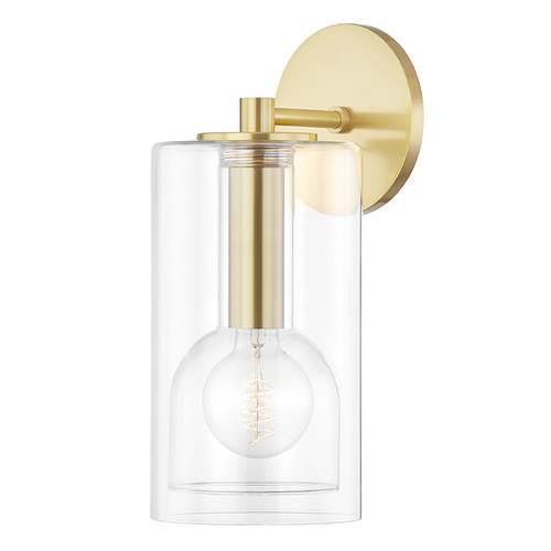 Mitzi Belinda Aged Brass Single Light Wall Sconce