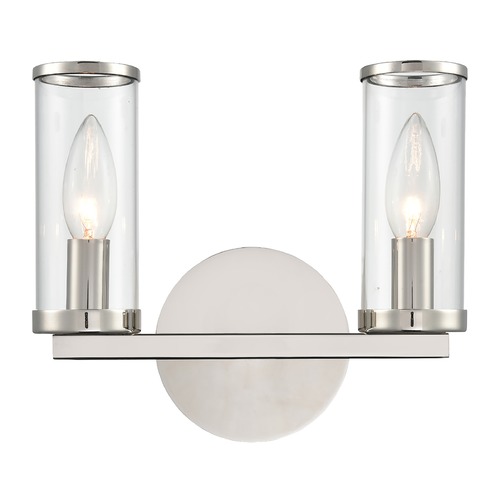 Revolve Polished Nickel Bathroom Light by Alora Lighting