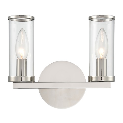 Alora Lighting Revolve Polished Nickel Bathroom Light by Alora Lighting WV309022PNCG