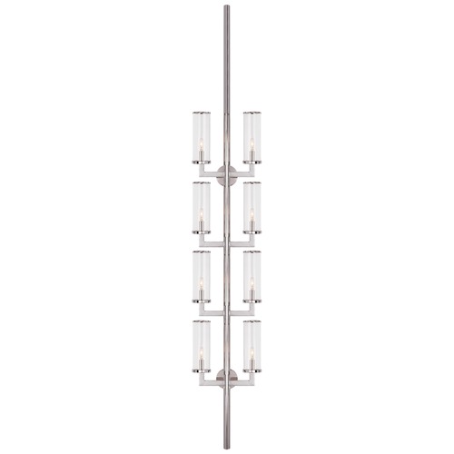 Visual Comfort Signature Collection Kelly Wearstler Liaison Statement Sconce in Nickel by Visual Comfort Signature KW2204PNCG