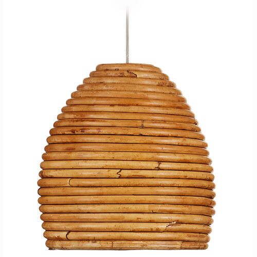 Currey and Company Beehive Silver Mini-Pendant Light with Bowl / Dome Shade