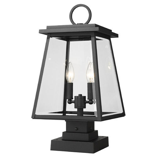 Broughton Black Post Light by Z-Lite