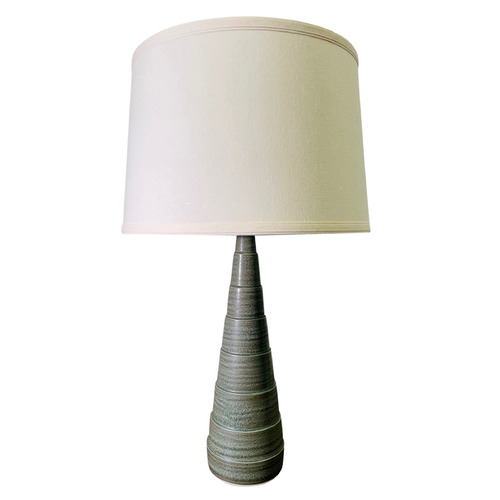 House Of Troy Scatchard Green Matte Table Lamp with Empire Shade
