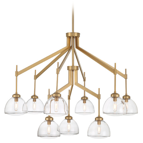 Savoy House Lighting Corbin Warm Brass Chandelier