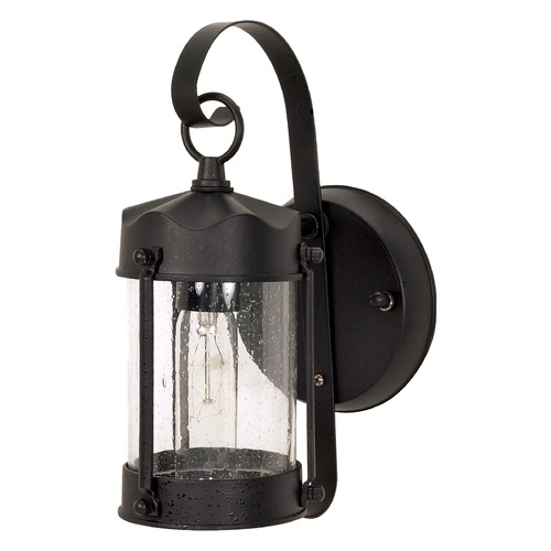 Textured Black Outdoor Wall Light by Nuvo Lighting