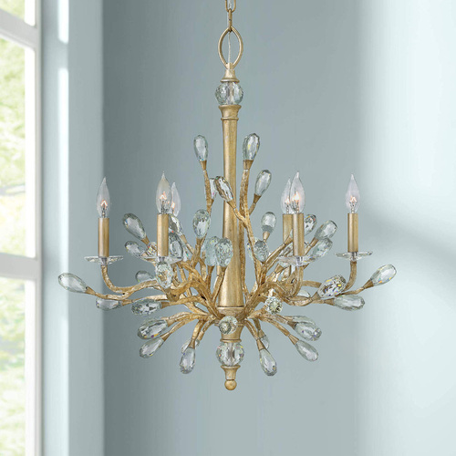 Eve 26-Inch Crystal Chandelier in Champagne Gold by Fredrick Ramond