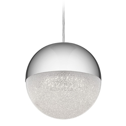 Elan Lighting Moonlit 8-Inch Chrome LED Pendant by Elan Lighting 83854