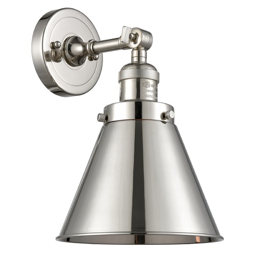 Innovations Lighting Innovations Lighting Appalachian Polished Nickel Sconce 203-PN-M13-PN