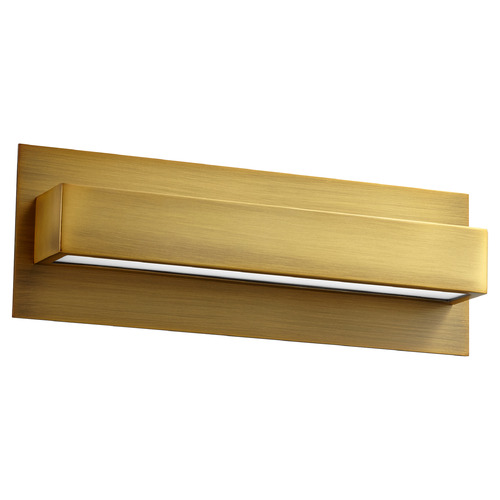 Alcor LED Wall Sconce in Aged Brass by Oxygen Lighting